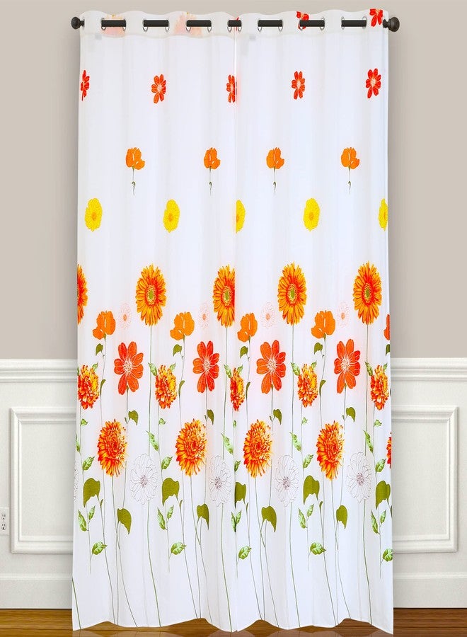 EVENHUG Orange Sunflower Curtains Floral Window Curtain Panels Drapes for Bedroom and Living Room (Pack of 2, 55" W x 84" L) - Image 2